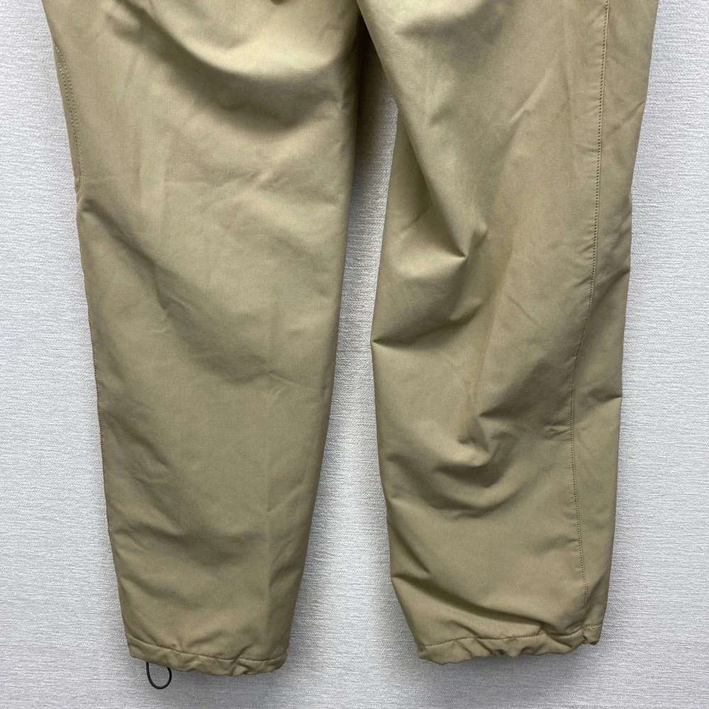 Nike ACG‎ Softshell Cargo Pants Womens 4 Tan Fleece Lined Hiking Utility Bungee